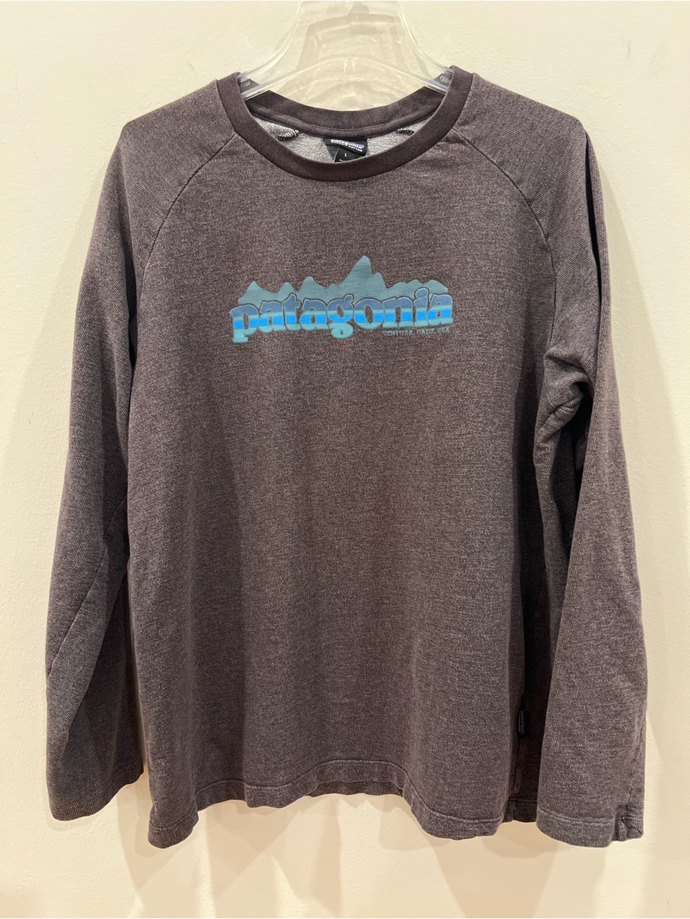 Patagonia Sweatshirt Mens Large Fitz Roy Nightfall Lightweight Crew Neck Hiking